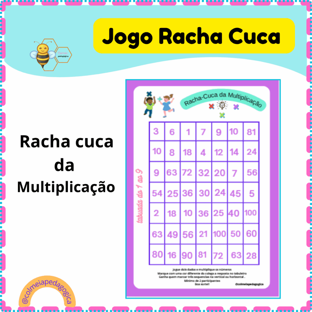 Jogo Racha Cuca – Colmeia Pedagógica